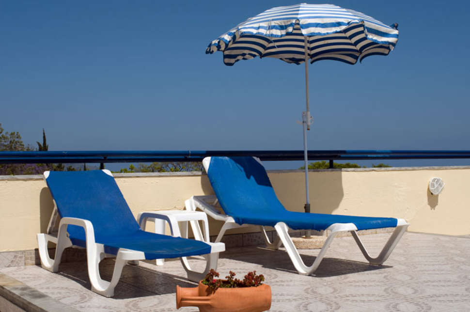 Ein Foto von der Terrasse im Terrace Mar Suite Aparthotel