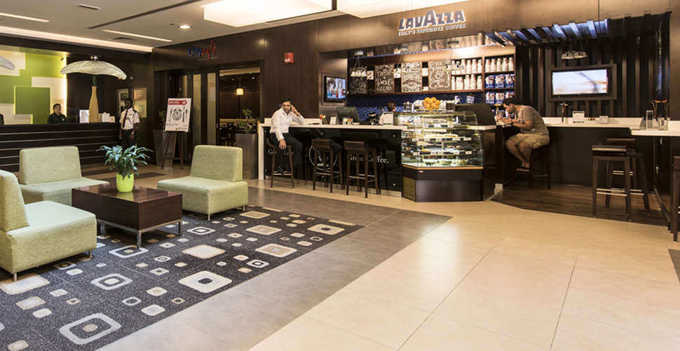 Een foto van het interieur van Citymax Hotel Al Barsha at the Mall