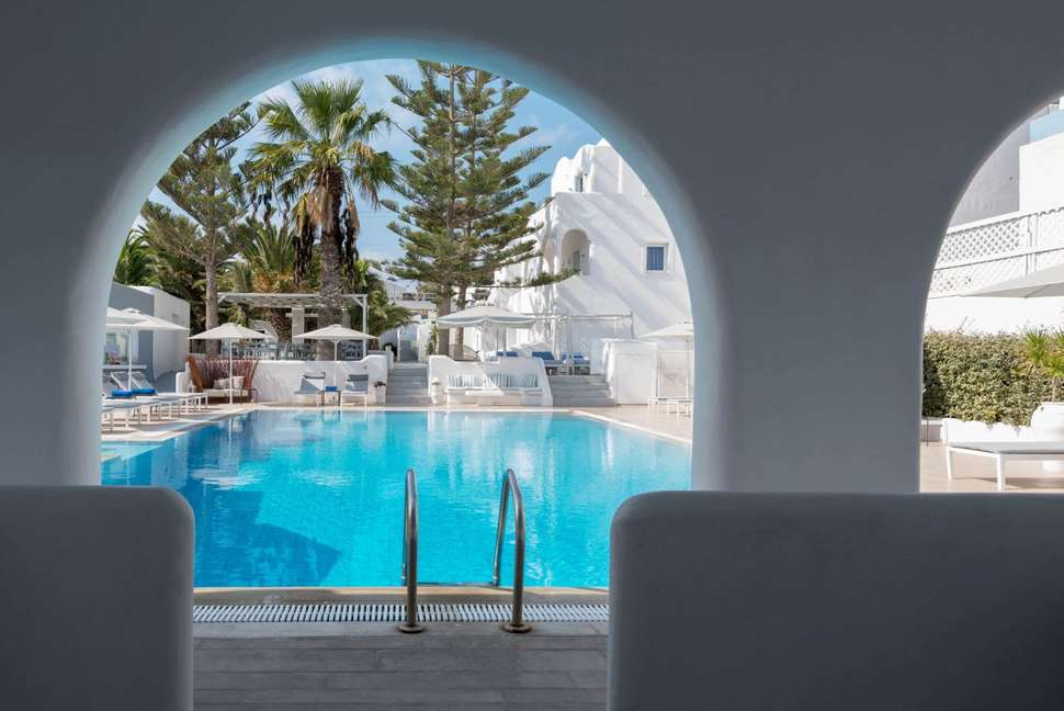 Een foto van het zwembad bij Hotel Daedalus