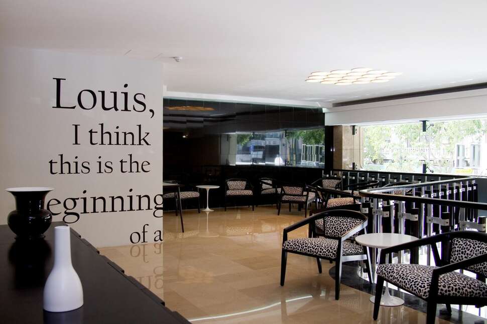 Een foto van het interieur van Hotel Florida