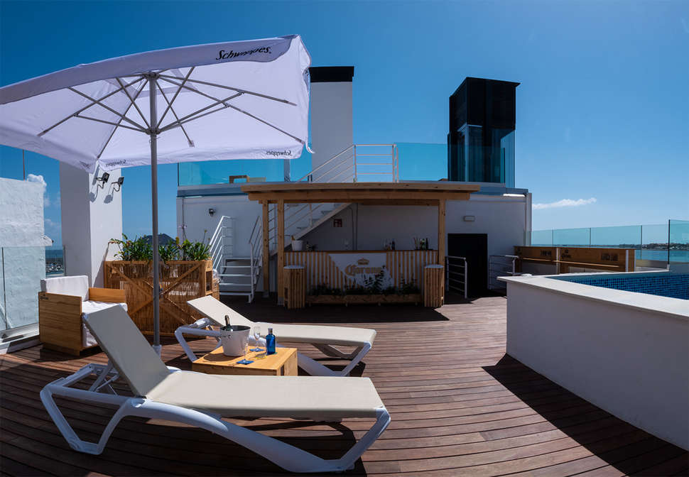 Een foto van het terras bij La Marquesina Hotel Boutique