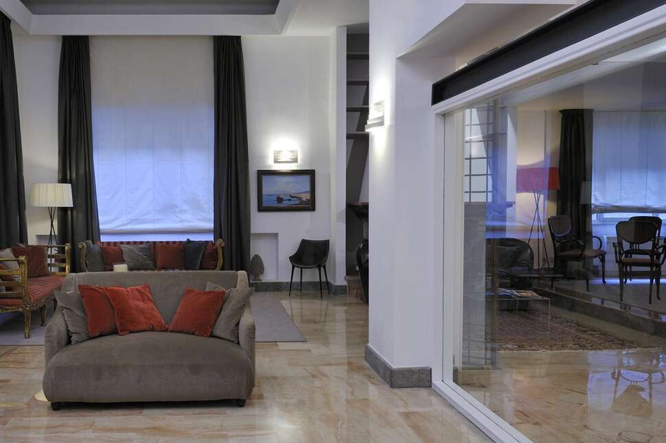 Een foto van het interieur van Hotel Principe di Villafranca