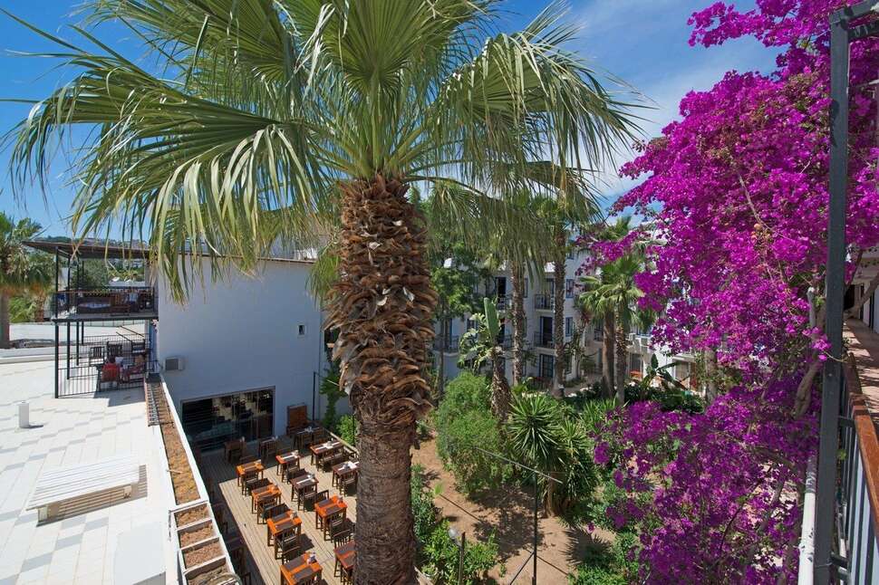 Een foto van het terras bij Hotel Sami Beach
