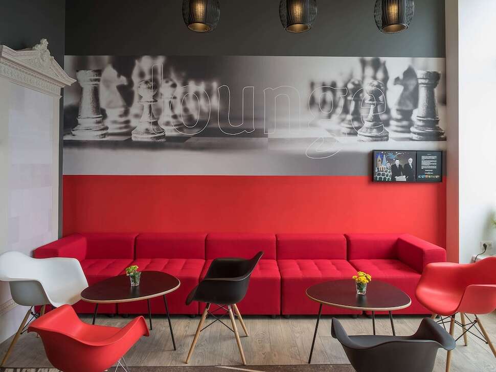 Een foto van het interieur van Ibis Riga Centre