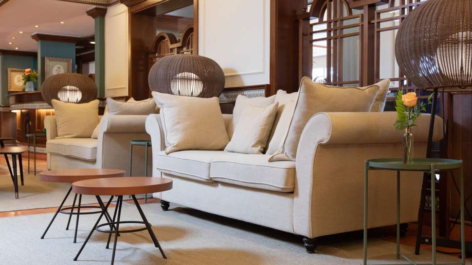 Een foto van het interieur van Hotel Roses Platja