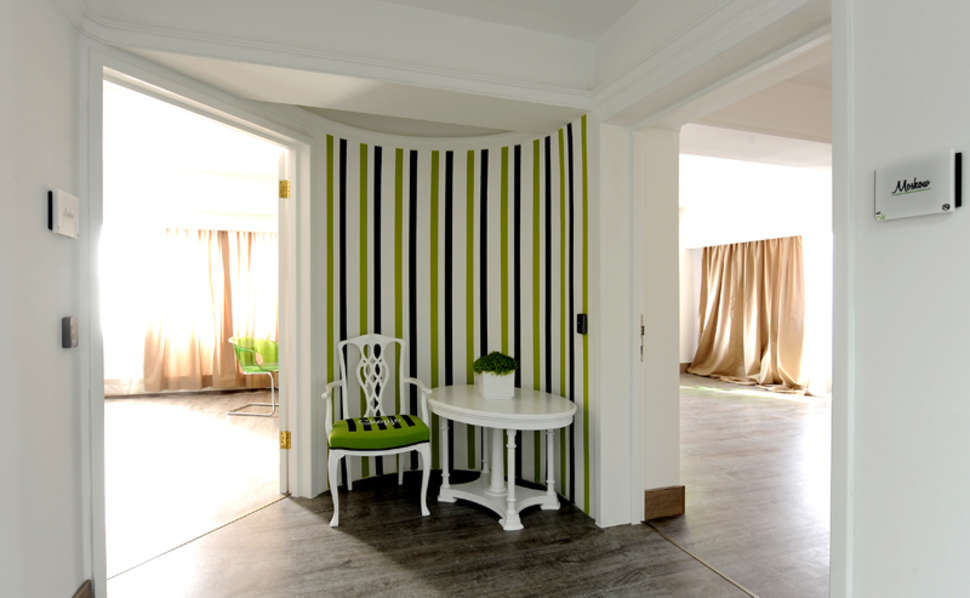 Een foto van het interieur van OK Appartementen