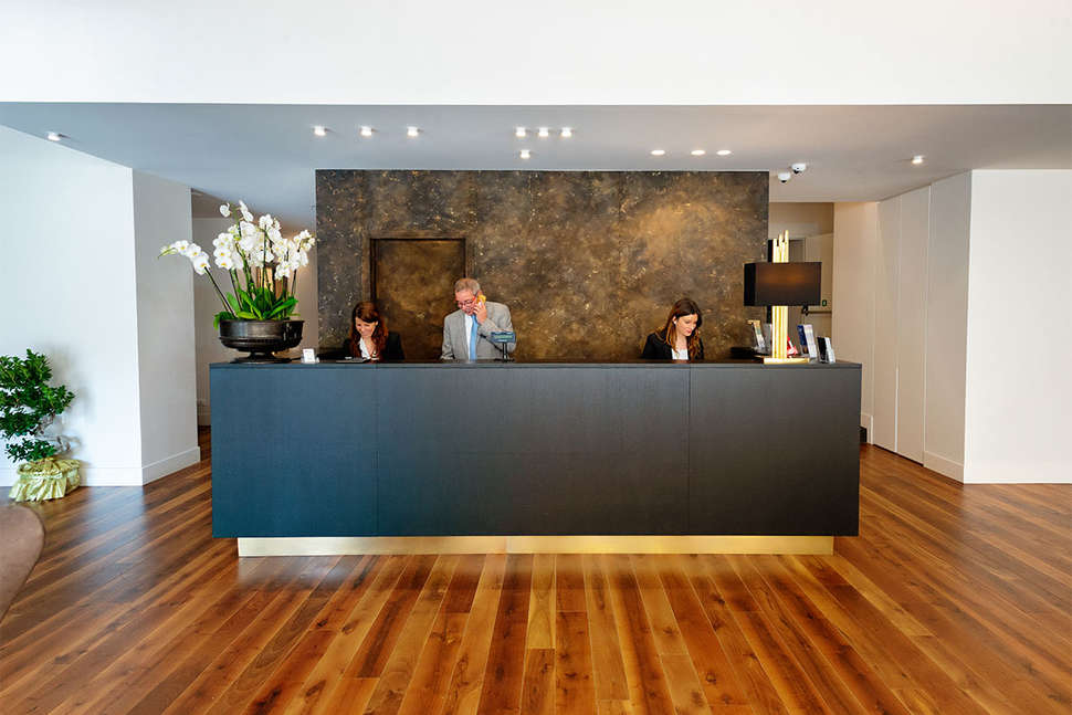 Een foto van het interieur van Hotel Politeama