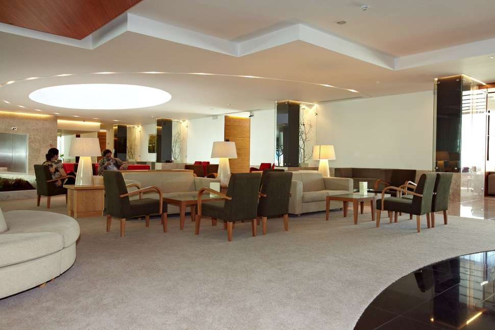 Een foto van het interieur van Hotel Santa Maria