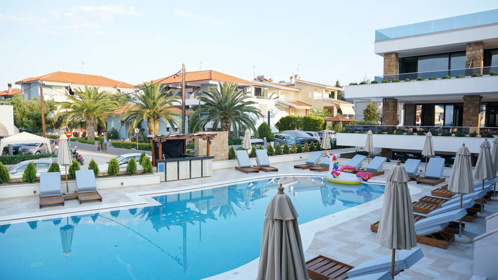 Een foto van een overzicht van Agnes Deluxe Hotel