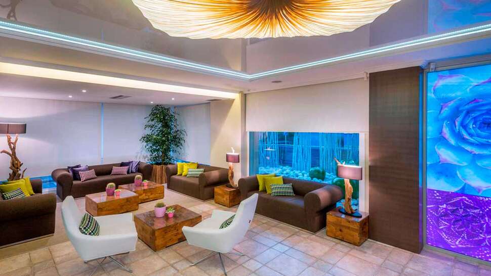 Een foto van het interieur van Hotel Kaktus Playa