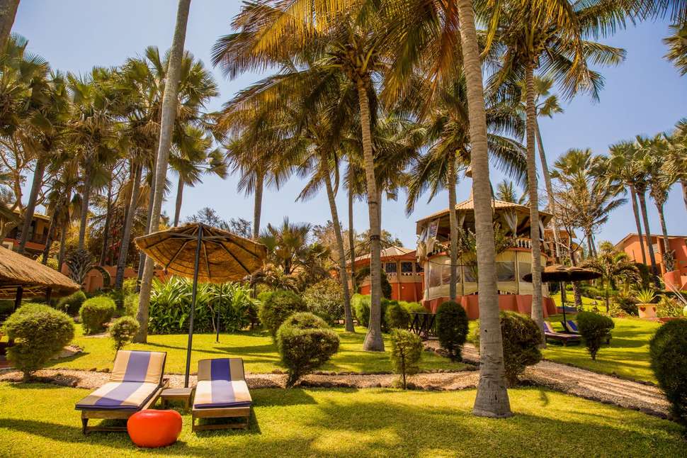 Een foto van het terras bij Ngala Lodge