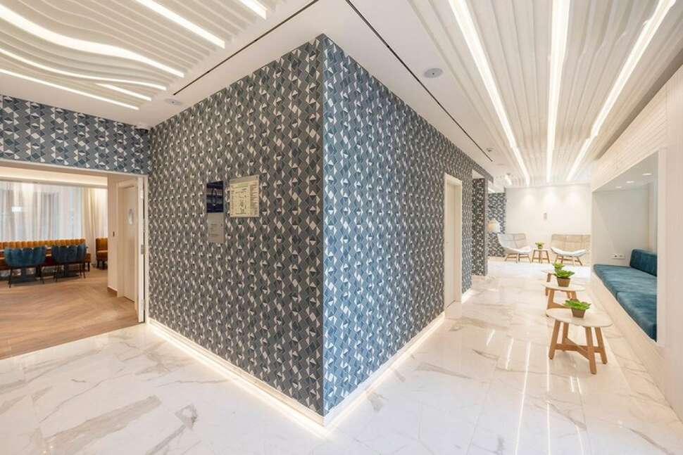 Een foto van het interieur van Eurostars Mediterranea Plaza