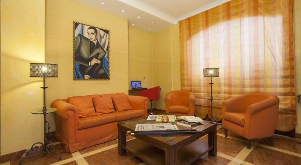 Een foto van het interieur van Hotel Vecchio Borgo