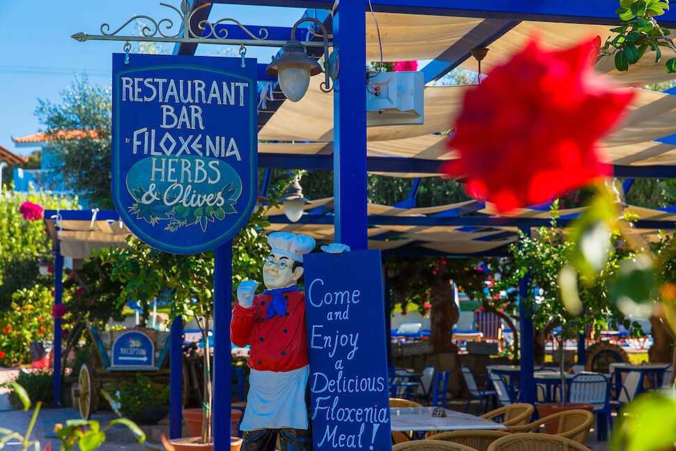 Ein Foto von den Einrichtungen im Filoxenia Hotel Tholos