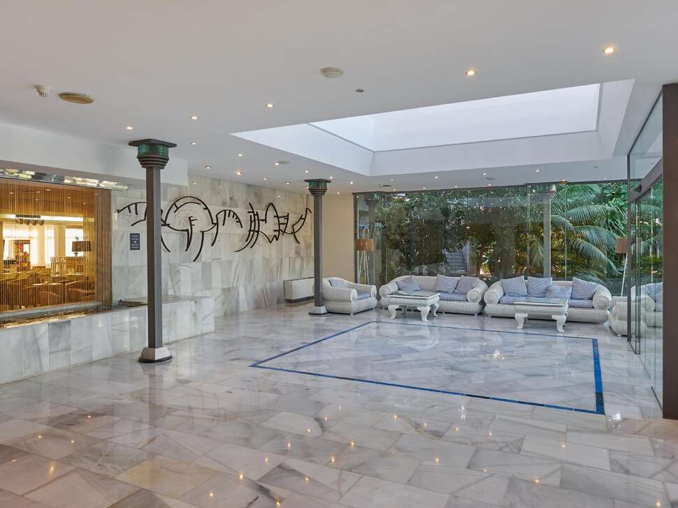 Een foto van het interieur van Hotel Oleander