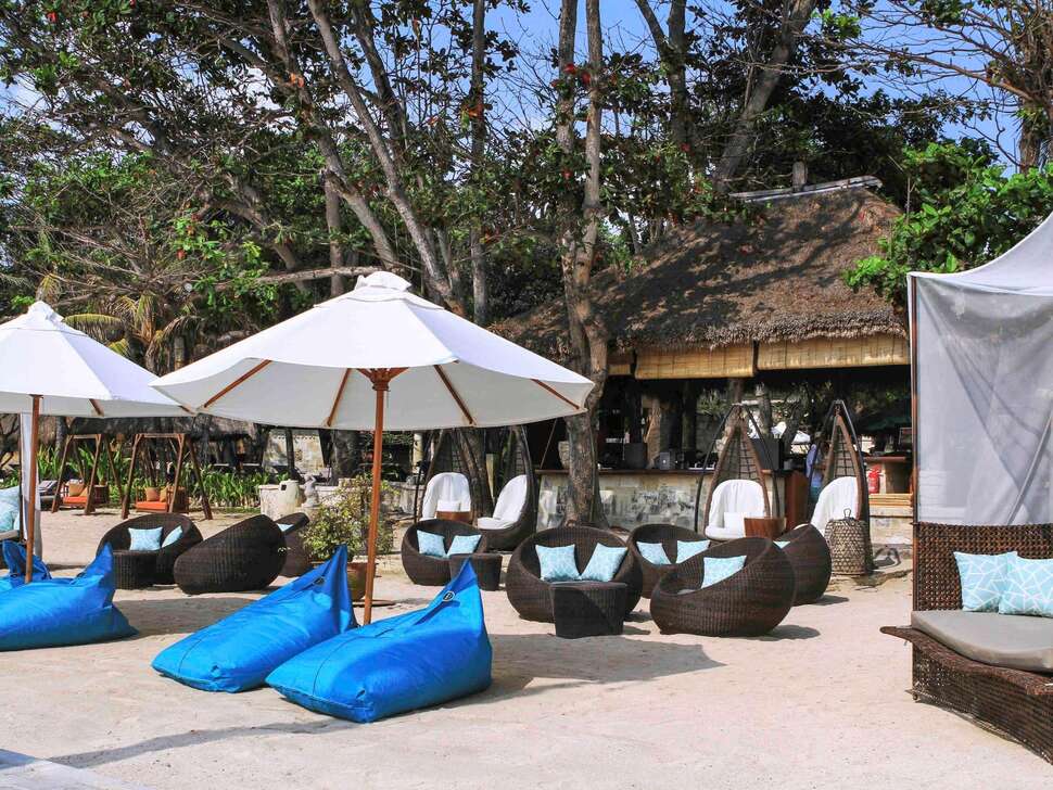 Een foto van het strand bij Novotel Bali Benoa