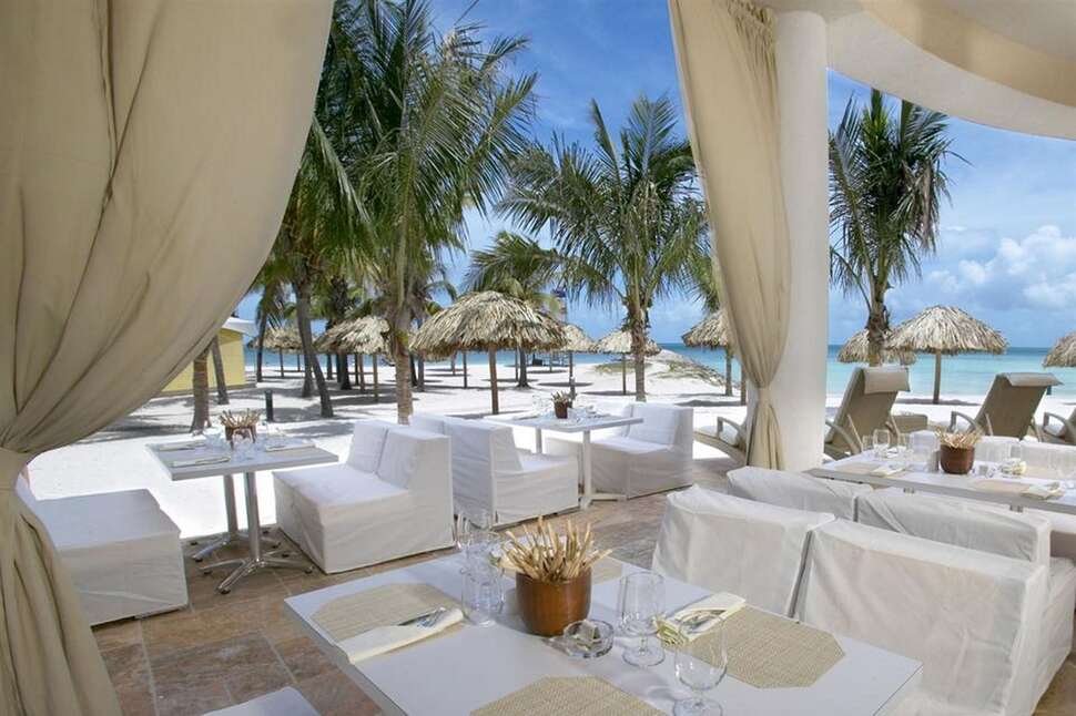 Een foto van het terras bij Divi Aruba Phoenix Resort