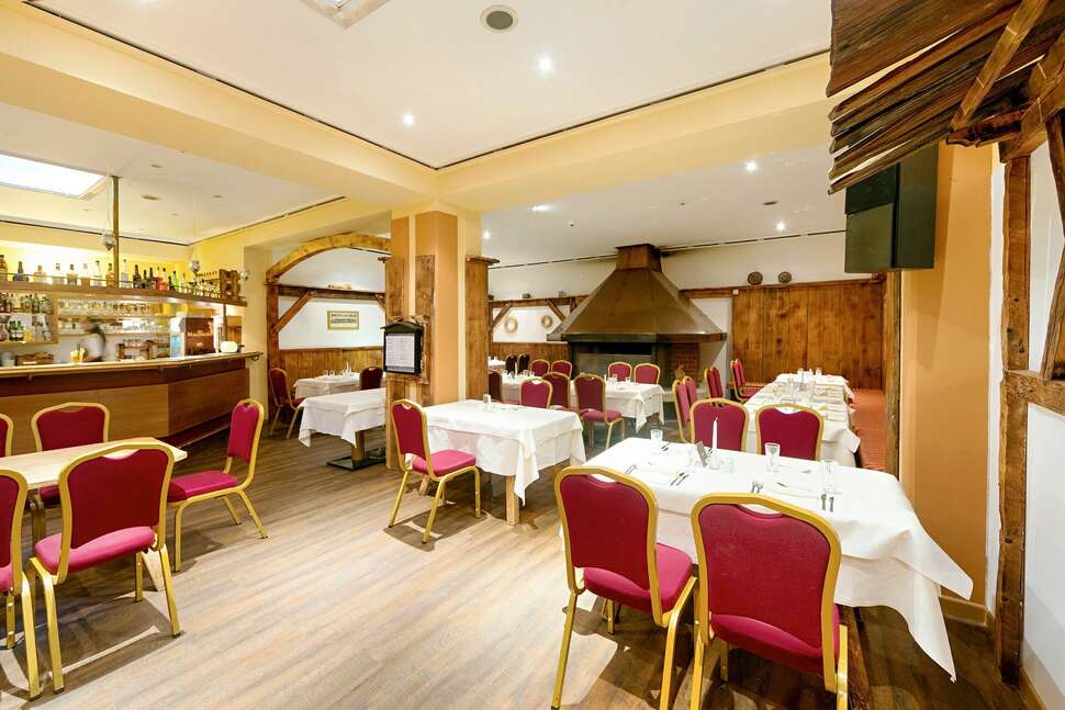 Een foto van het interieur van Alpenhotel Weitlanbrunn