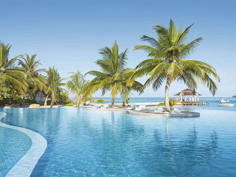 Ein Foto von einer Übersicht des Holiday Inn Resort Kandooma Maldives