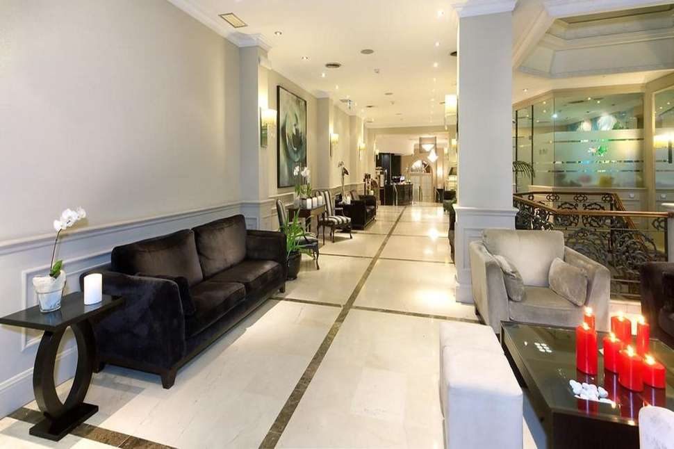 Een foto van het interieur van Hotel Taburiente