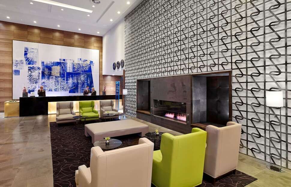 Een foto van het interieur van DoubleTree by Hilton Zagreb