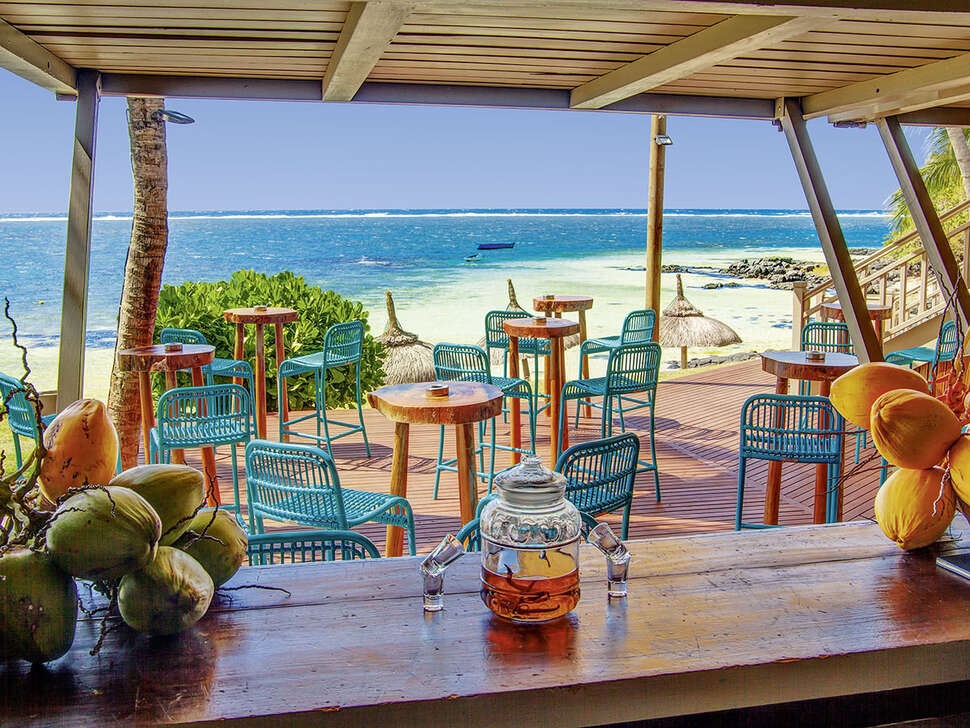 Een foto van het terras bij Solana Beach