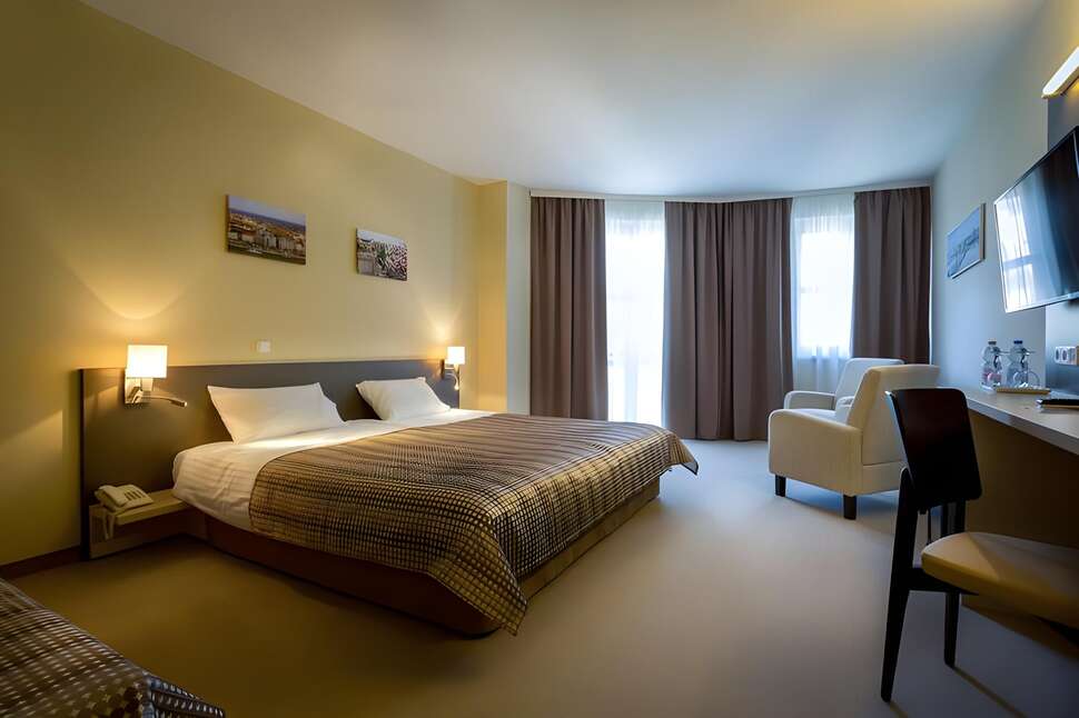 Een foto van een overzicht van Corvin Hotel Corvin Wing