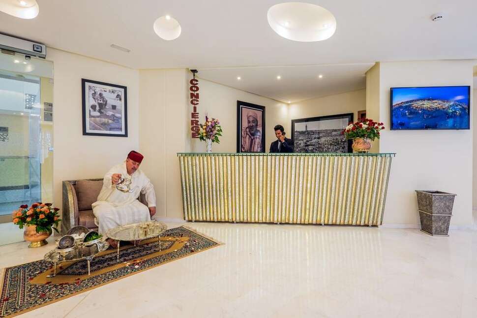 Een foto van het interieur van Hotel Ayoub