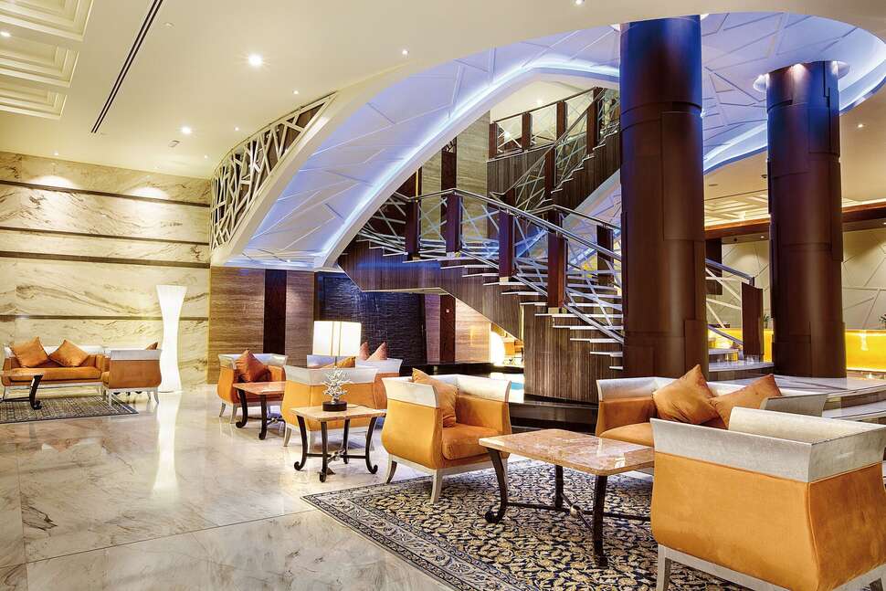 Een foto van het interieur van Marriott Hotel Production City Dubai