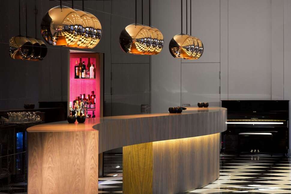Een foto van het interieur van Aquila Atlantis Hotel