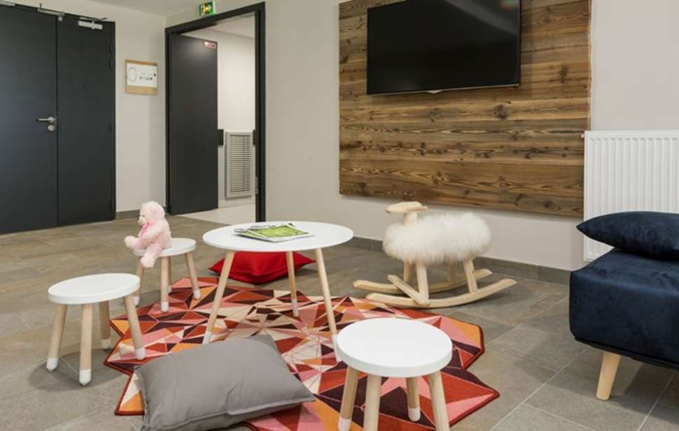 Een foto van het interieur van Odalys Isatis