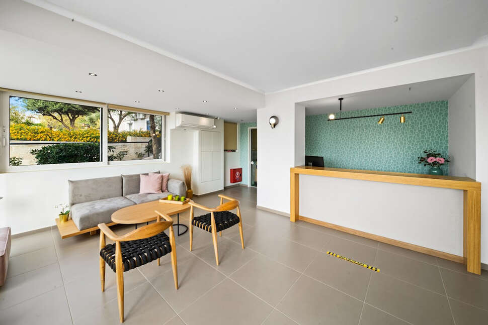 Een foto van het interieur van Rainbow Appartementen