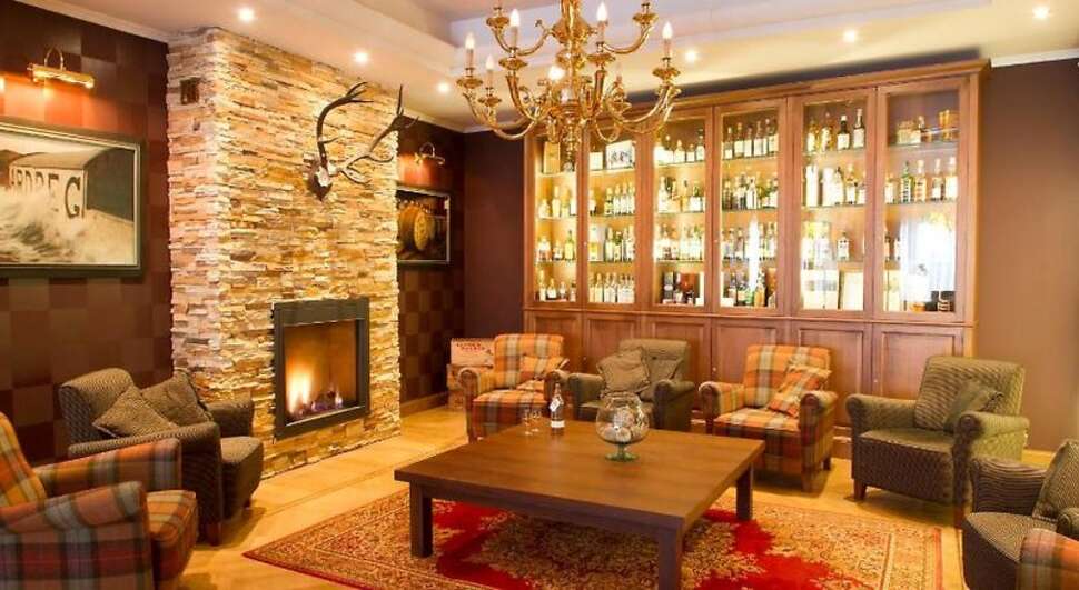 Een foto van het interieur van Hotel Bero