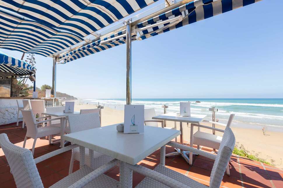 Ein Foto von der Terrasse im Hipotels Flamenco Conil