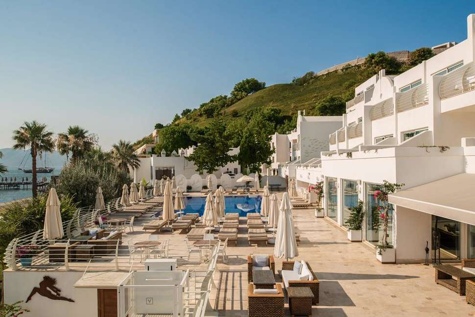 Een foto van het zwembad bij Agaya Bodrum