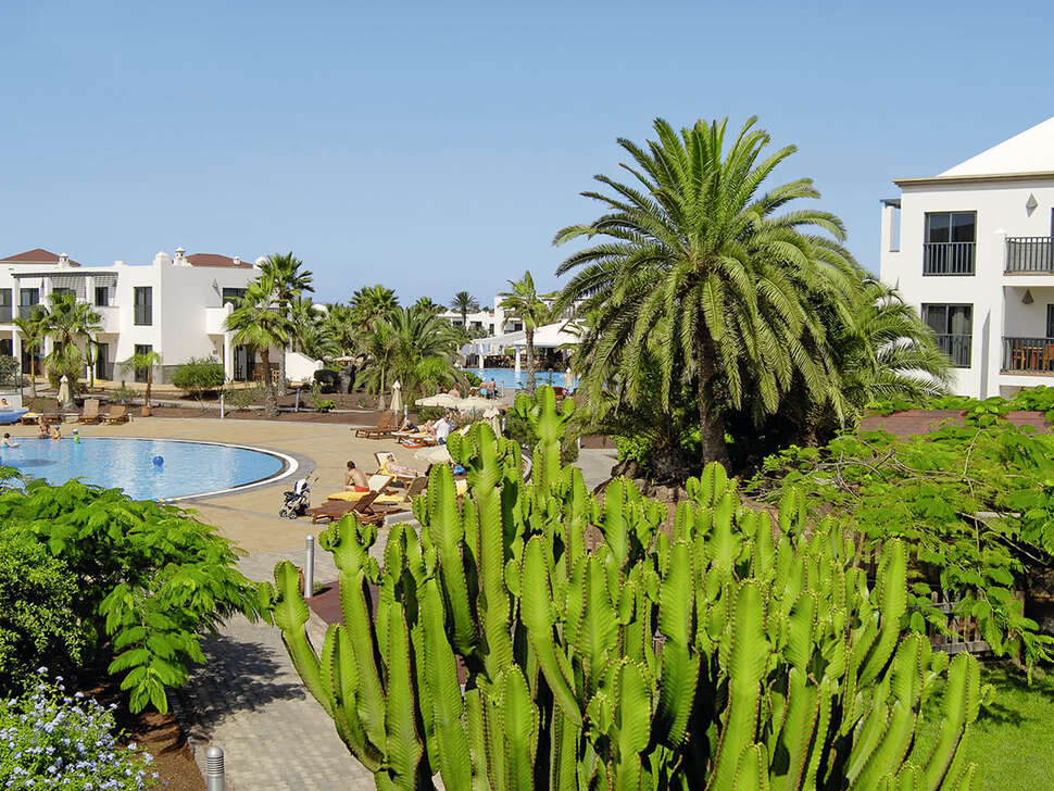 Een foto van het terras bij Las Marismas de Corralejo