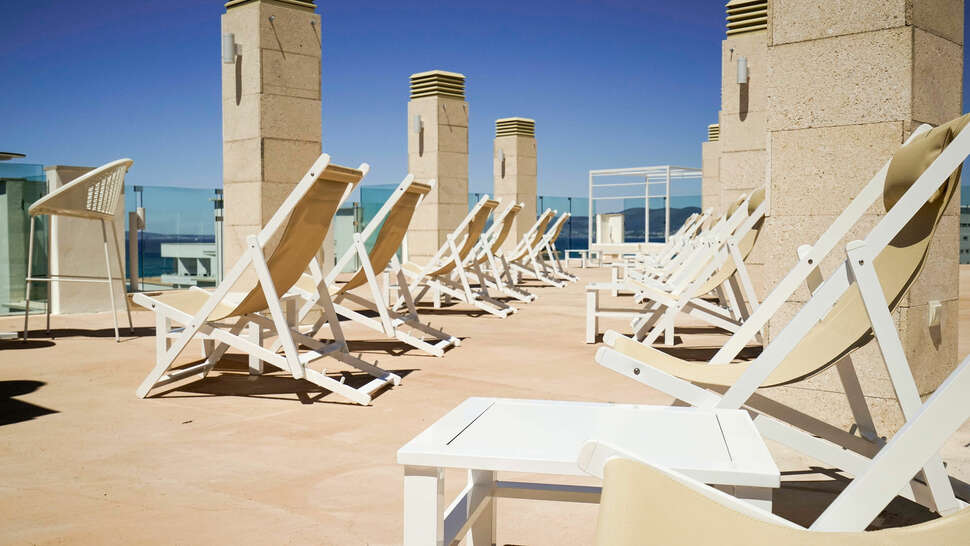 Een foto van het terras bij Houm Plaza Son Rigo