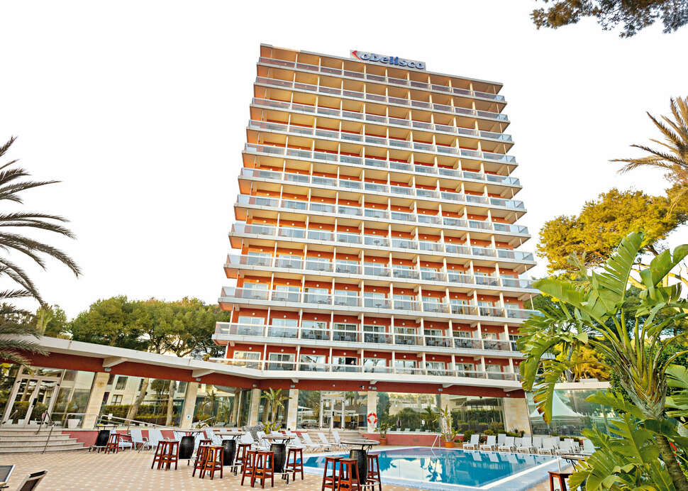 Ein Foto vom Pool im Hotel Obelisco