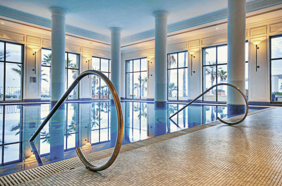 Ein Foto vom Pool im Hilton Malta