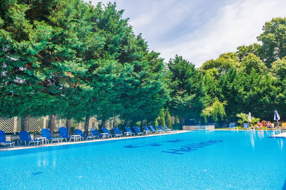 Een foto van het zwembad bij Corfu Hellinis Hotel