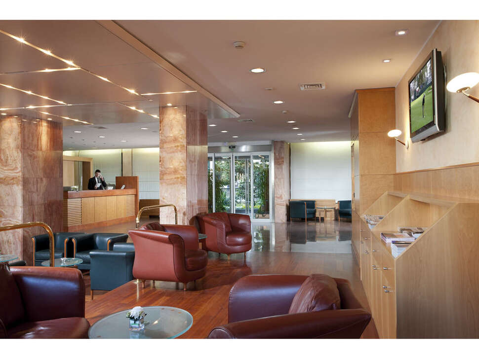Een foto van het interieur van Hotel Raffaello
