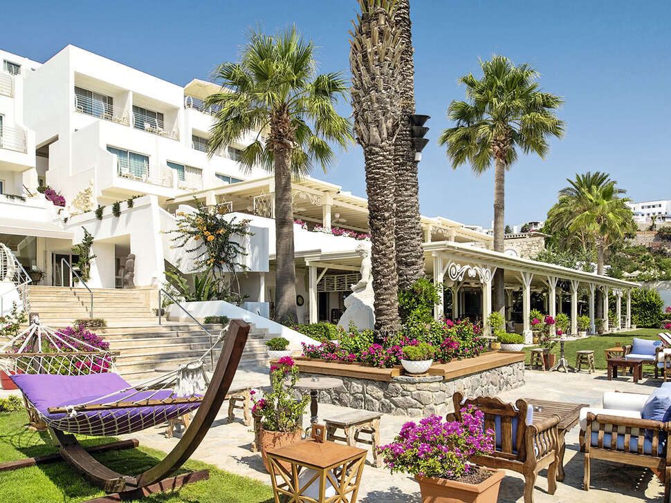 Een foto van het terras bij Agaya Bodrum