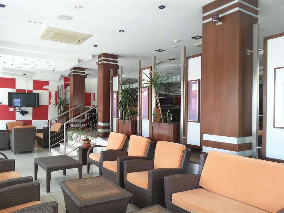 Een foto van het interieur van Marion Hotel