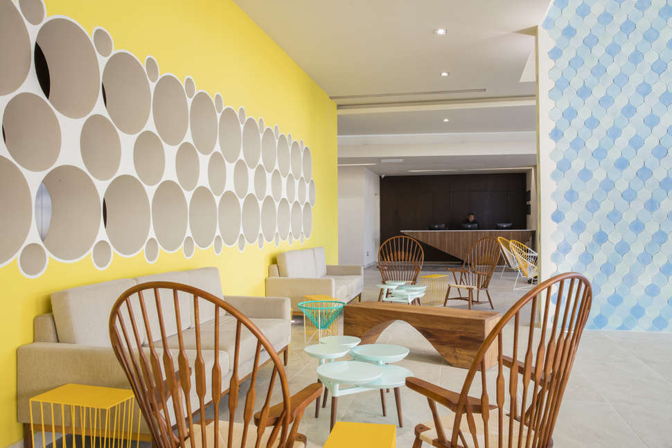 Een foto van het interieur van Krystal Urban Cancun Centro