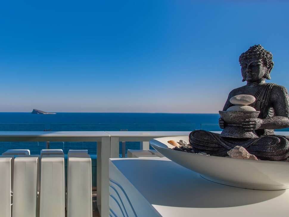 Een foto van de buitenkant van Villa del Mar Hotel
