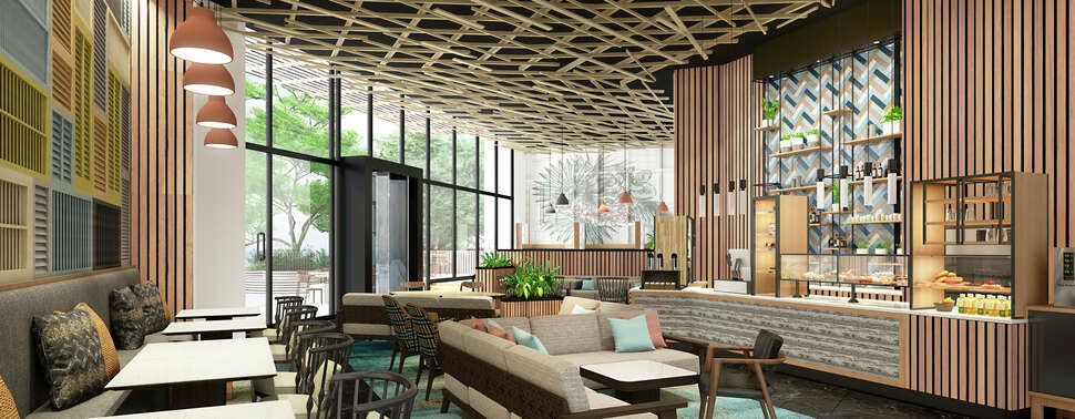 Een foto van het interieur van Canopy by Hilton Cancun La Isla