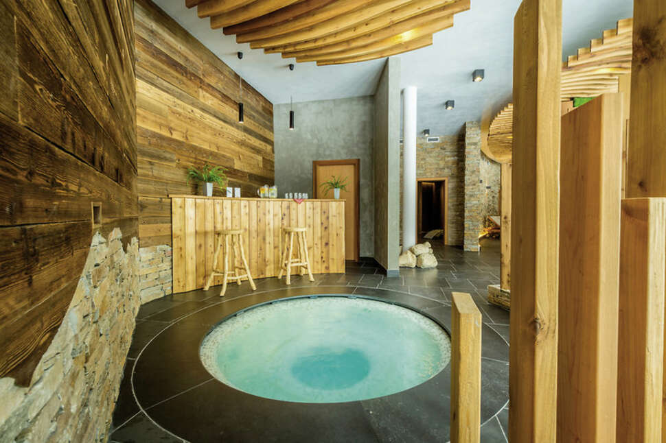 Een foto van het zwembad bij Hotel Olympie