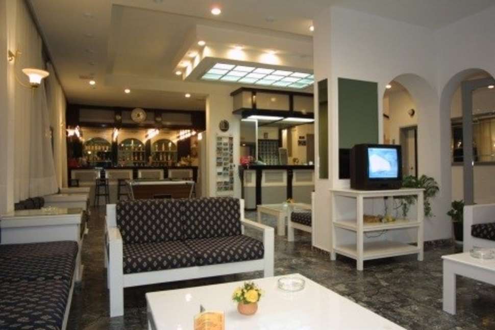 Een foto van het interieur van Iro Hotel