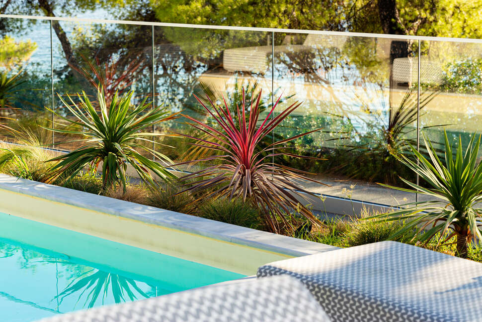 Ein Foto vom Pool im Casa Bloo
