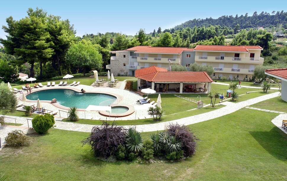 Een foto van een overzicht van Alkion Resort